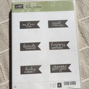 Stampin' Up Banner Greeting Hostess Stamp Set